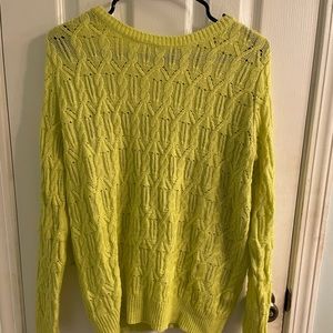SMALL Forever21 Neon Yellow/Green Sweater
